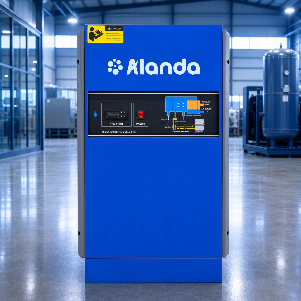 Energy-Saving Brazed Plate Air Dryer for Industrial Air Compressors | 1–6 m³/min
