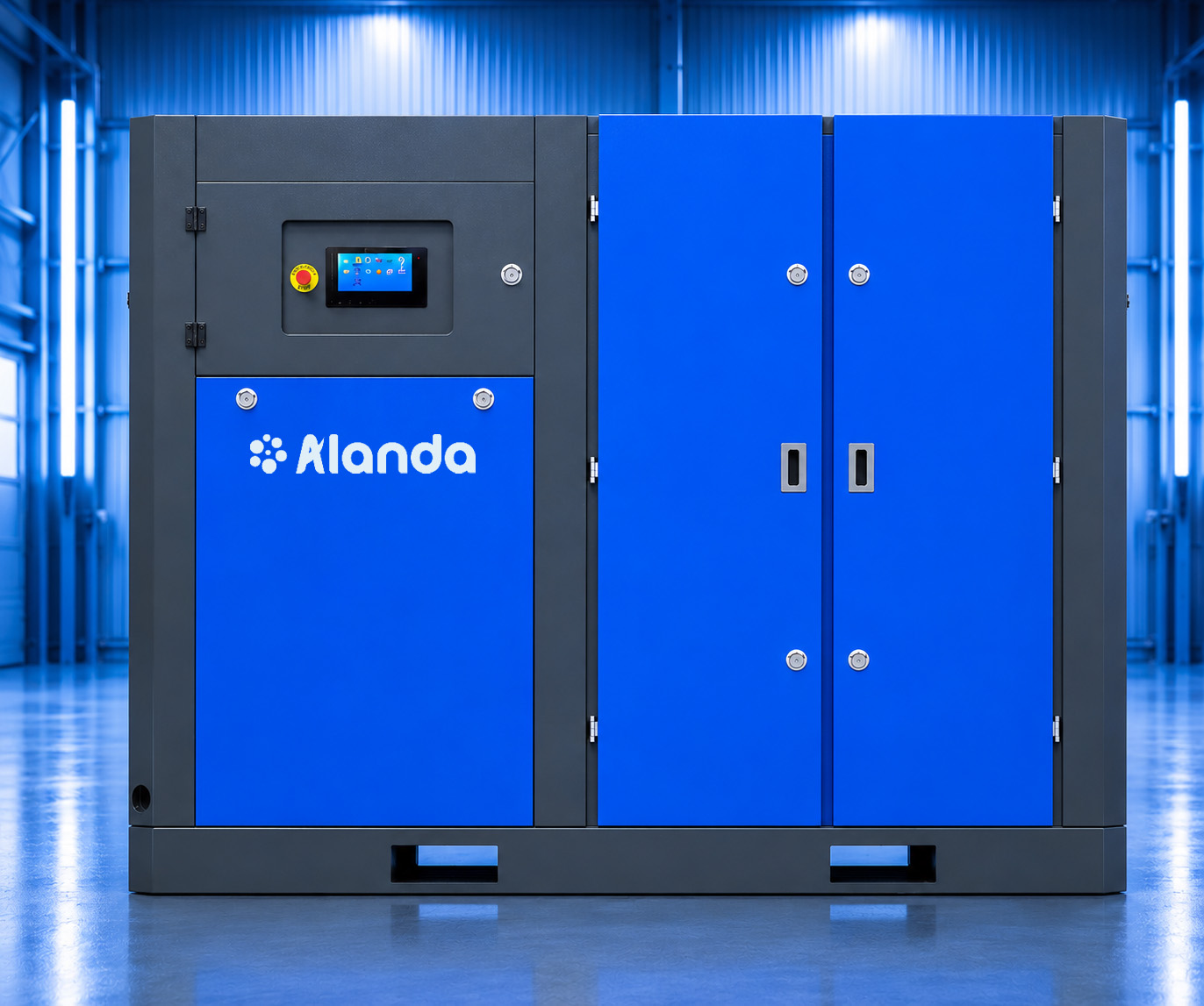 1.6MPa (232 PSI) Skid-Mounted Laser Screw Air Compressor | 37kW (50HP)